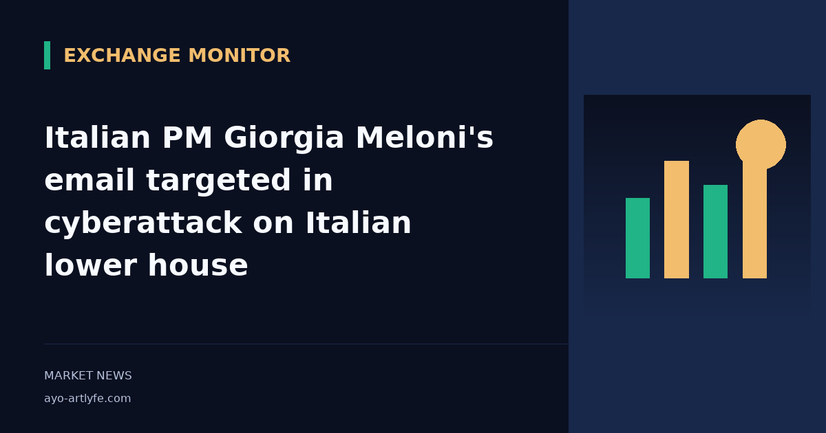 Italian PM Giorgia Meloni's email targeted in cyberattack on Italian lower house