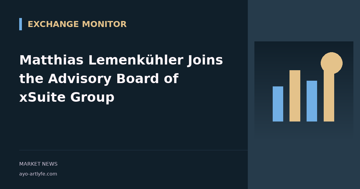 Matthias Lemenkühler Joins the Advisory Board of xSuite Group