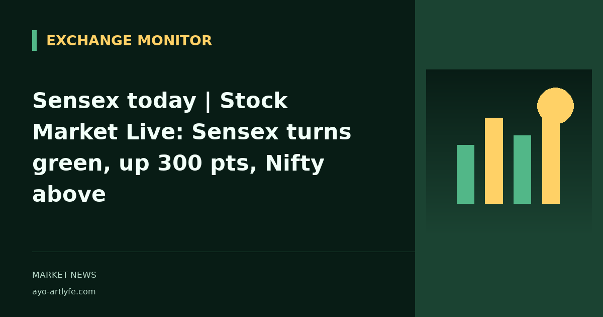 Sensex today | Stock Market Live: Sensex turns green, up 300 pts, Nifty above